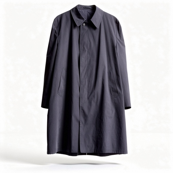 London Fog Other - Vintage London Fog Men's Navy Blue Trench Coat Union Made Size XL 46 Regular EUC